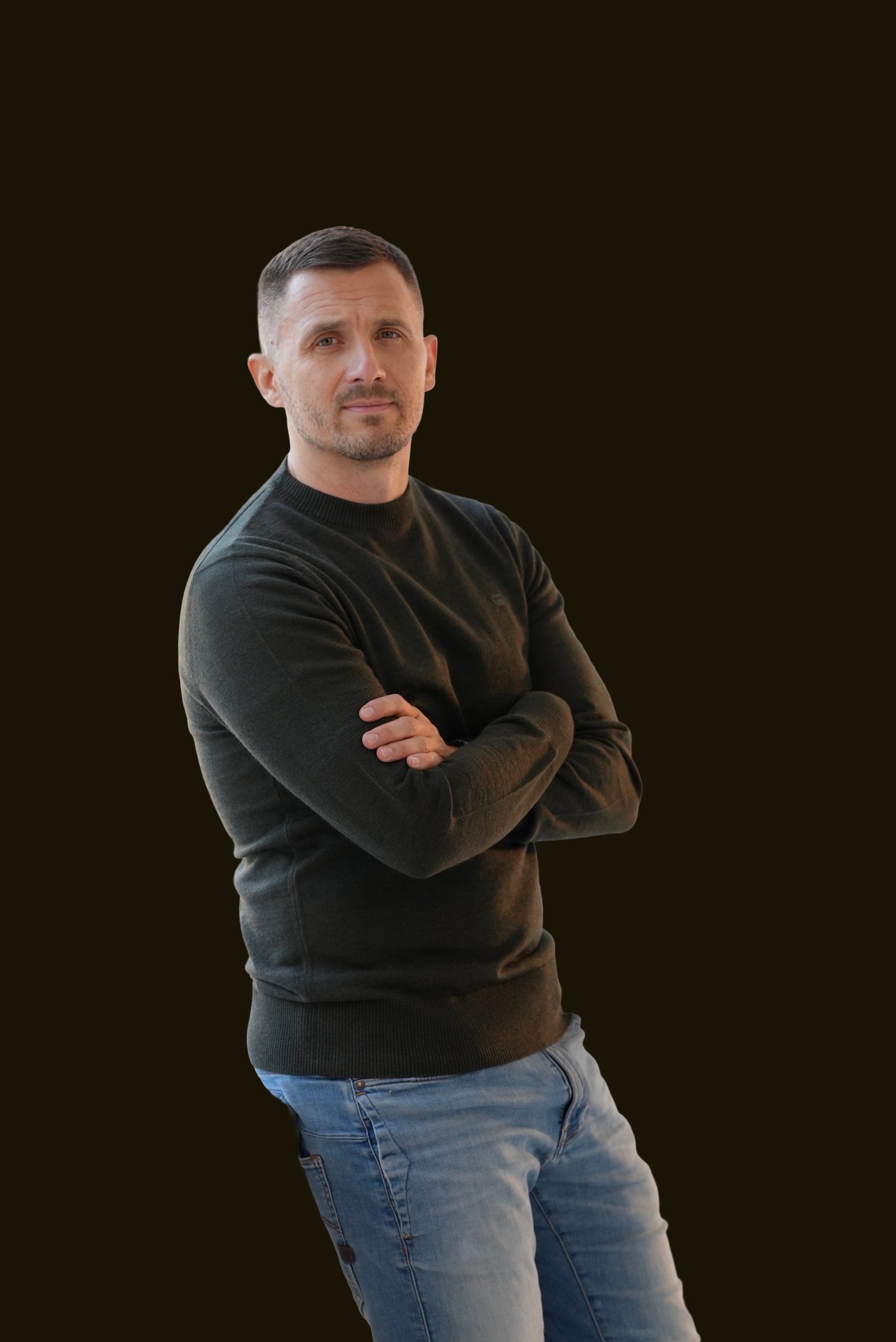Srđan Zirojević, ruke prekrštene